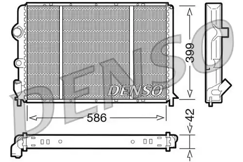 воден радиатор DENSO DRM23051