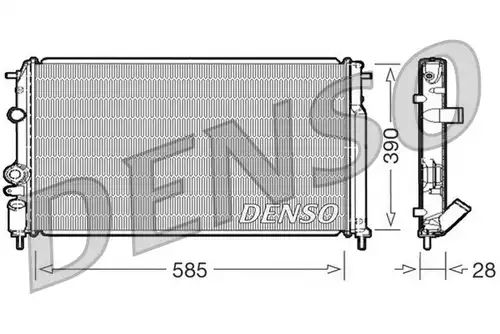 воден радиатор DENSO DRM23052