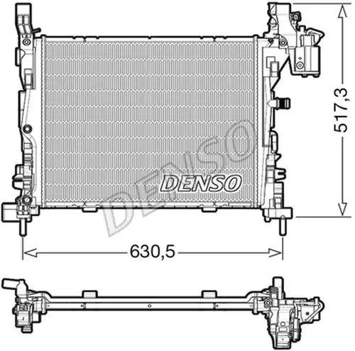 воден радиатор DENSO DRM23062