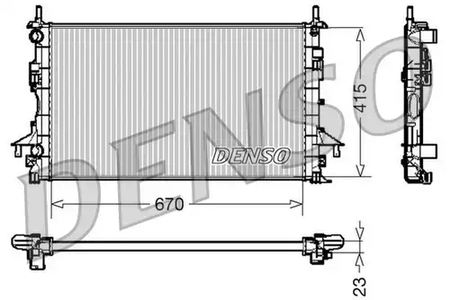 воден радиатор DENSO DRM23083