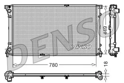 воден радиатор DENSO DRM23097