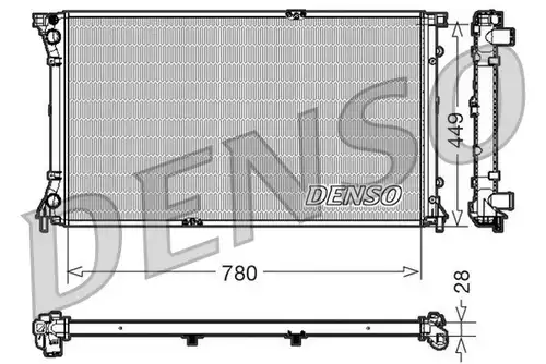 воден радиатор DENSO DRM23098