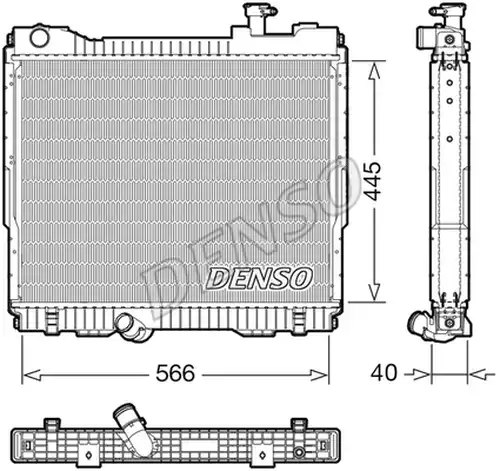 воден радиатор DENSO DRM23119