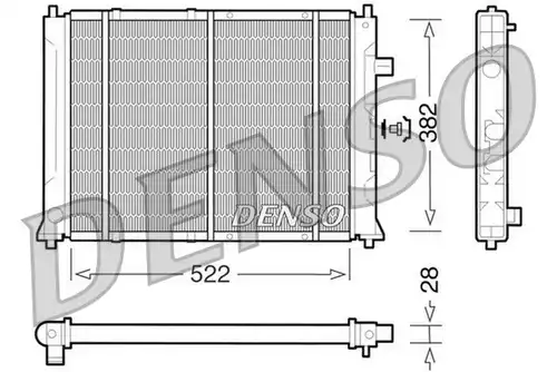 воден радиатор DENSO DRM24014