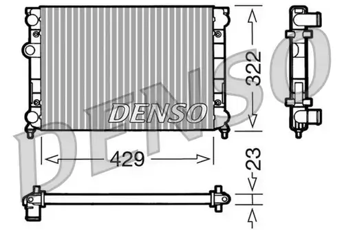 воден радиатор DENSO DRM32007