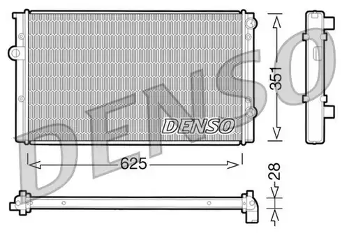 воден радиатор DENSO DRM32008