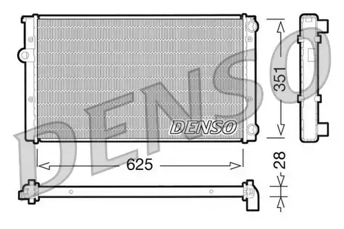 воден радиатор DENSO DRM32009