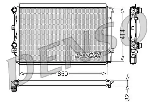 воден радиатор DENSO DRM32015