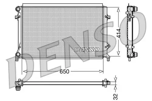 воден радиатор DENSO DRM32016