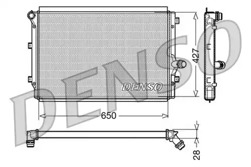 воден радиатор DENSO DRM32017