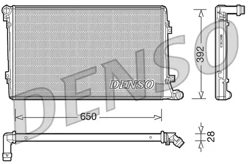 воден радиатор DENSO DRM32019