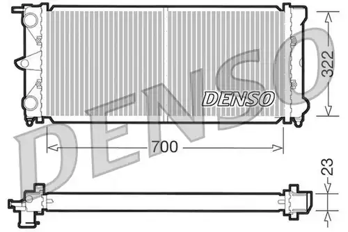 воден радиатор DENSO DRM32021