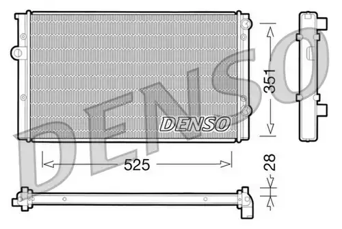 воден радиатор DENSO DRM32028