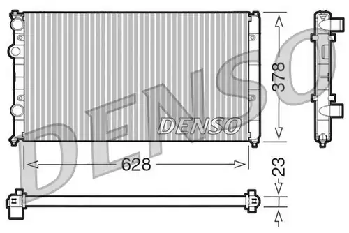 воден радиатор DENSO DRM32035