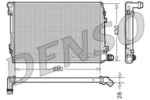 воден радиатор DENSO DRM32037