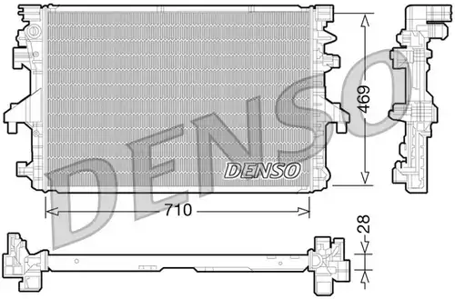 воден радиатор DENSO DRM32038