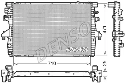 воден радиатор DENSO DRM32039