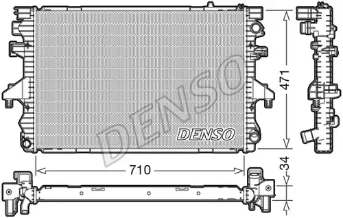 воден радиатор DENSO DRM32040