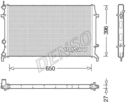 воден радиатор DENSO DRM32043