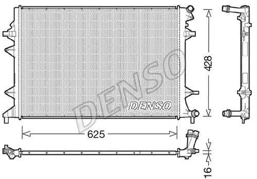 воден радиатор DENSO DRM32047