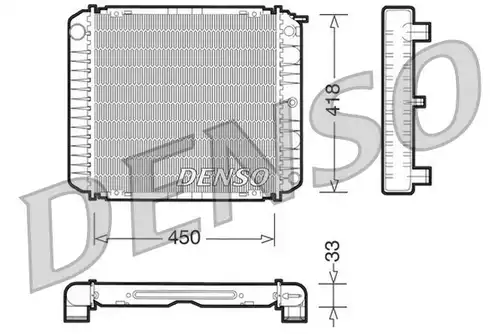 воден радиатор DENSO DRM33004