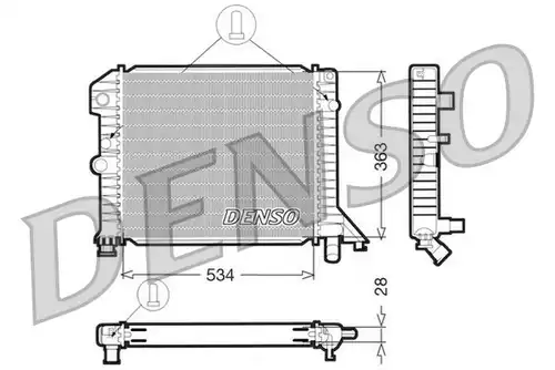 воден радиатор DENSO DRM33021