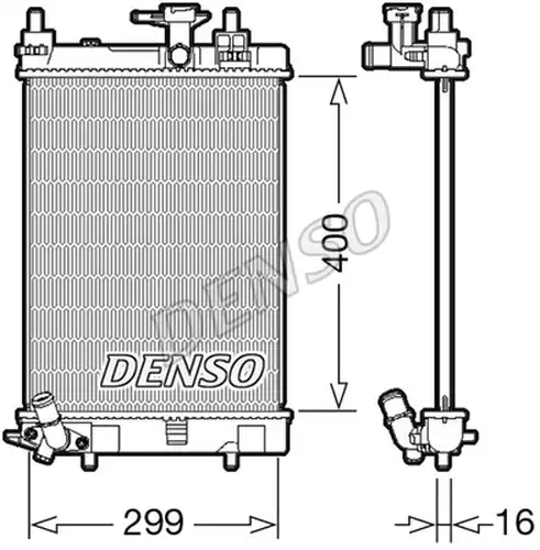 воден радиатор DENSO DRM35003