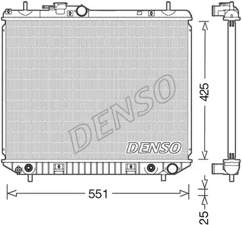 воден радиатор DENSO DRM35005