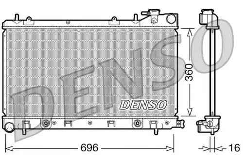 воден радиатор DENSO DRM36002