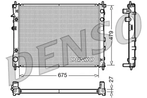 воден радиатор DENSO DRM36012