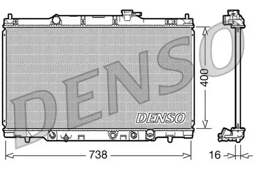 воден радиатор DENSO DRM40012