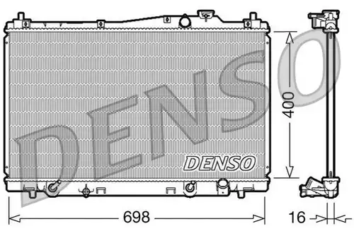 воден радиатор DENSO DRM40017