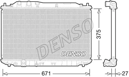 воден радиатор DENSO DRM40029