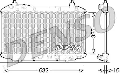 воден радиатор DENSO DRM40031