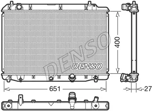 воден радиатор DENSO DRM40036