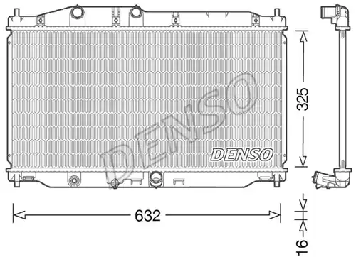 воден радиатор DENSO DRM40043