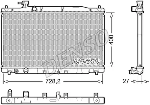 воден радиатор DENSO DRM40050