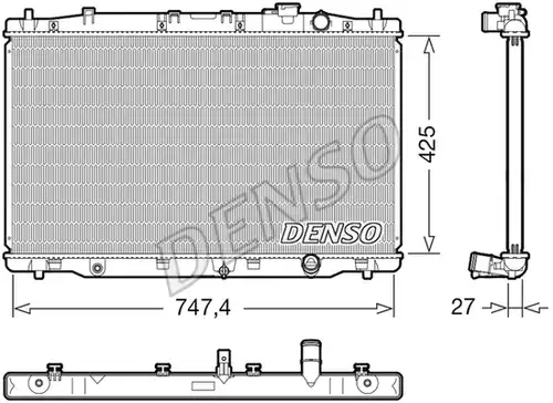 воден радиатор DENSO DRM40052