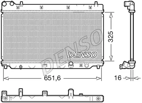 воден радиатор DENSO DRM40055