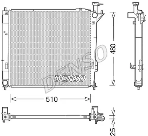 воден радиатор DENSO DRM41015