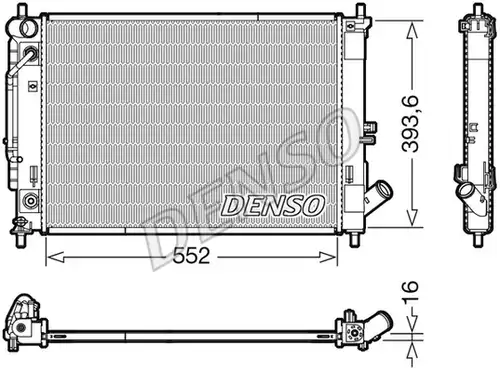 воден радиатор DENSO DRM41016