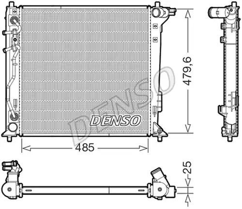 воден радиатор DENSO DRM41030