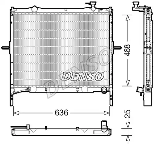 воден радиатор DENSO DRM43001