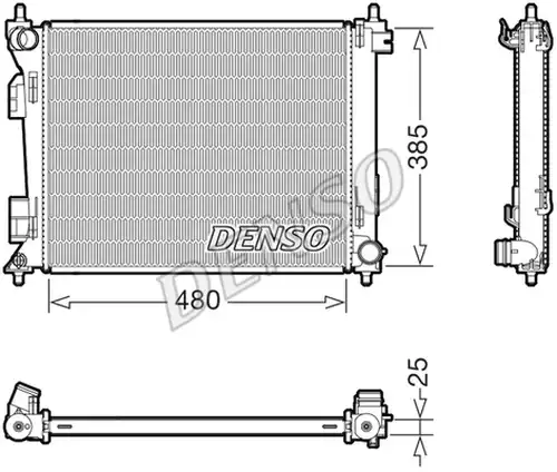 воден радиатор DENSO DRM43010