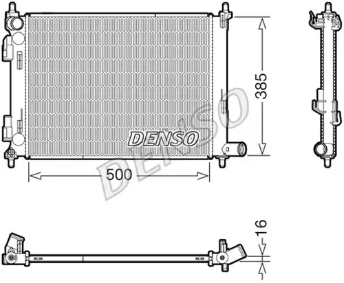 воден радиатор DENSO DRM43013