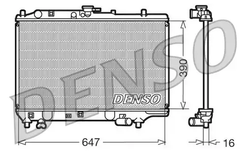 воден радиатор DENSO DRM44006