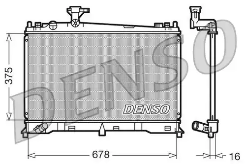 воден радиатор DENSO DRM44010