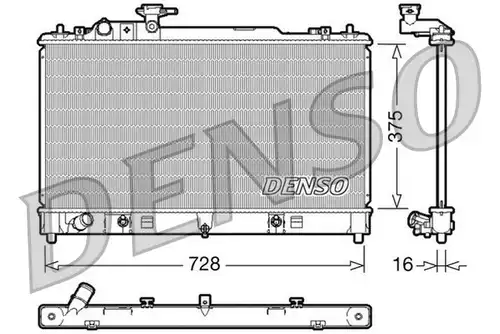 воден радиатор DENSO DRM44021