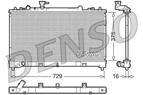 воден радиатор DENSO DRM44023