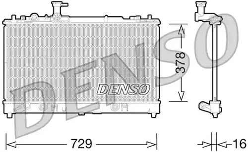 воден радиатор DENSO DRM44026